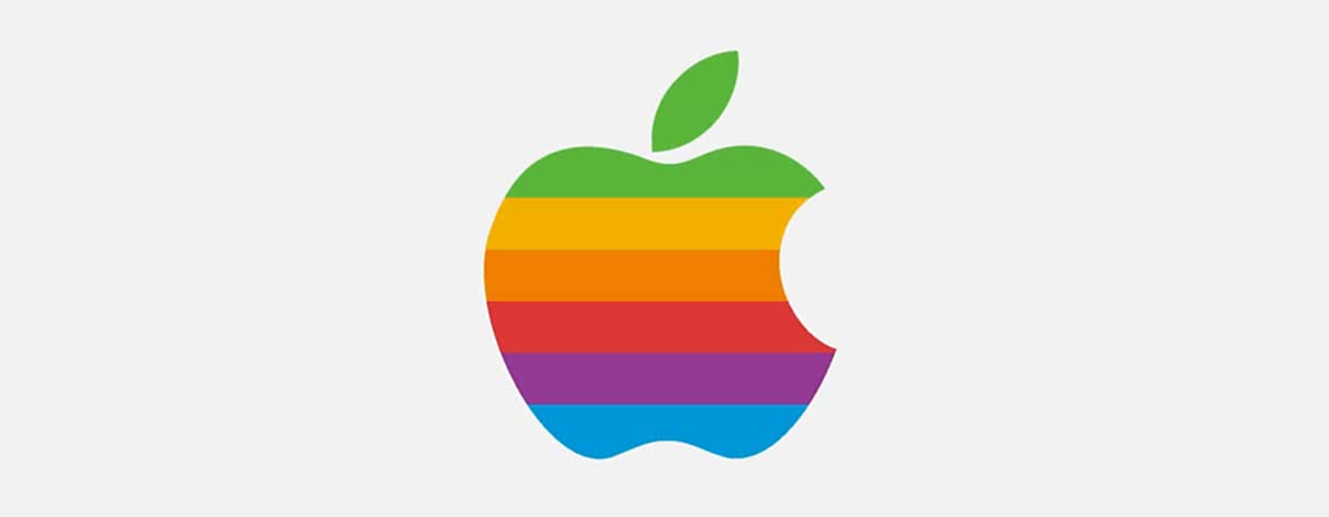 Gökkuşağı Apple logosu
