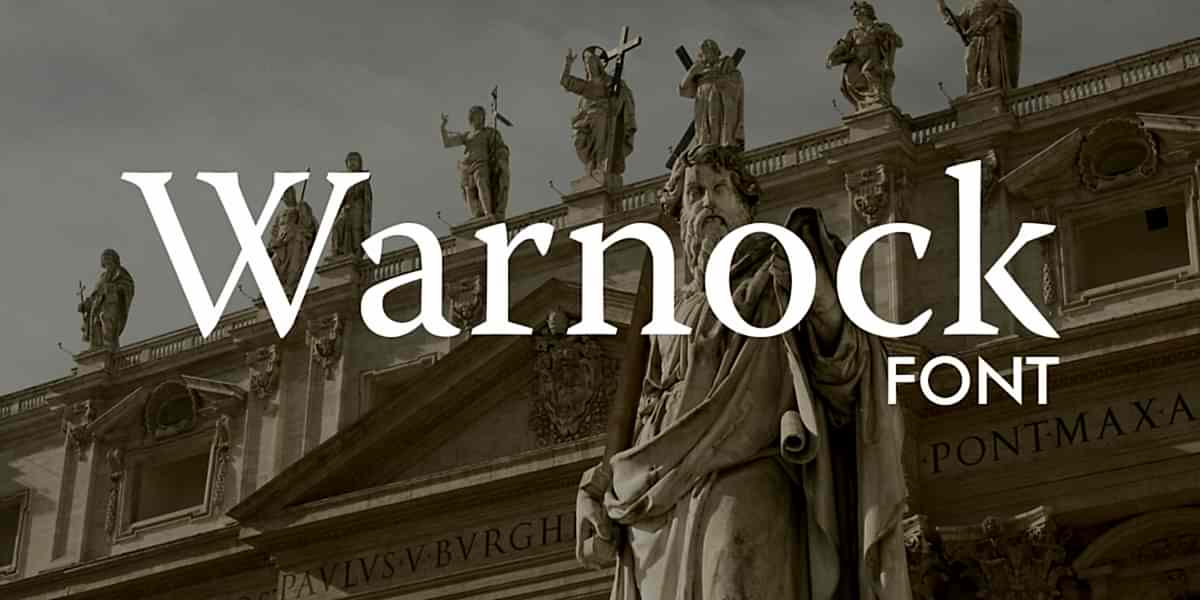 Font warnock Logogenie