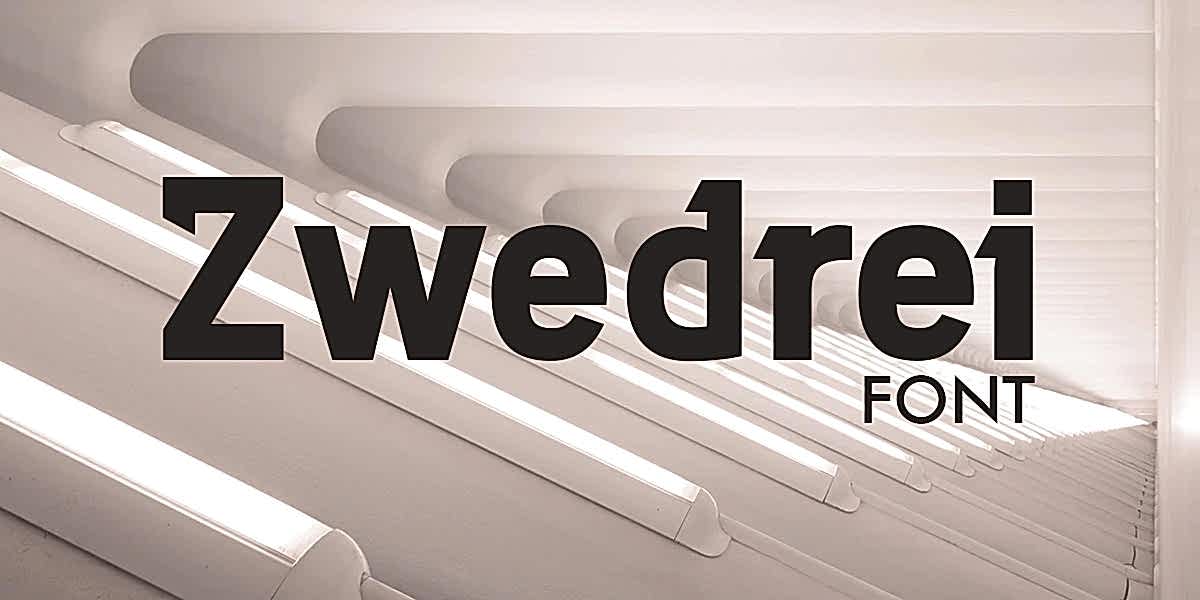 Font Zwodrei Logogeny