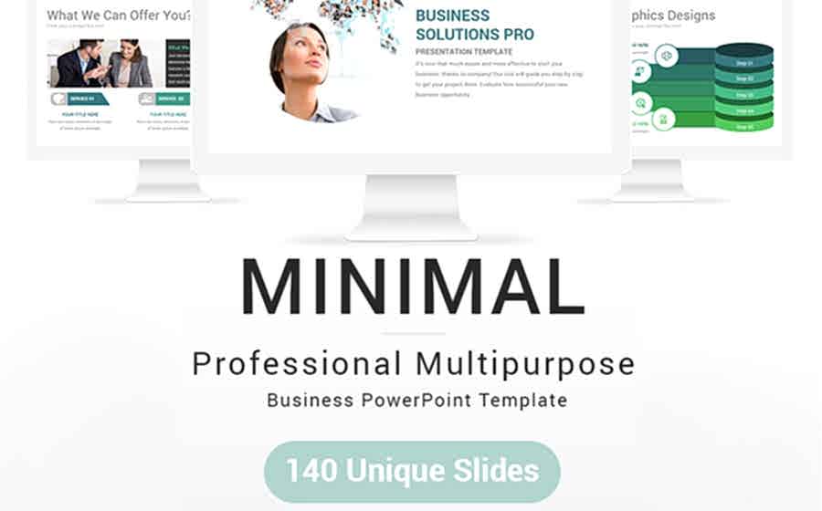 Minimal Yaratıcı PowerPoint Şablonu