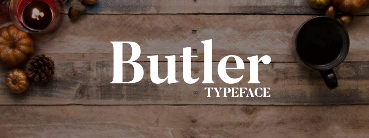 Logolar için Butler yazı tipi Logolar için Butler yazı tipi